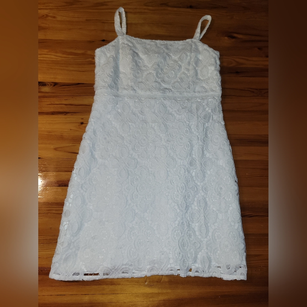 Hollister White Lace Mini Dress